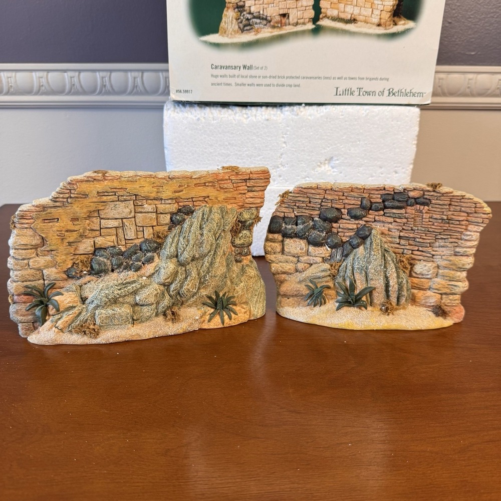 Department 56 Caravansary Wall Holy Land Little Town of Bethlehem - Picture 5 of 7